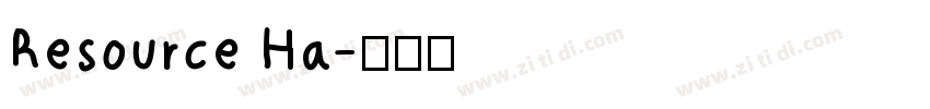 Resource Ha字体转换